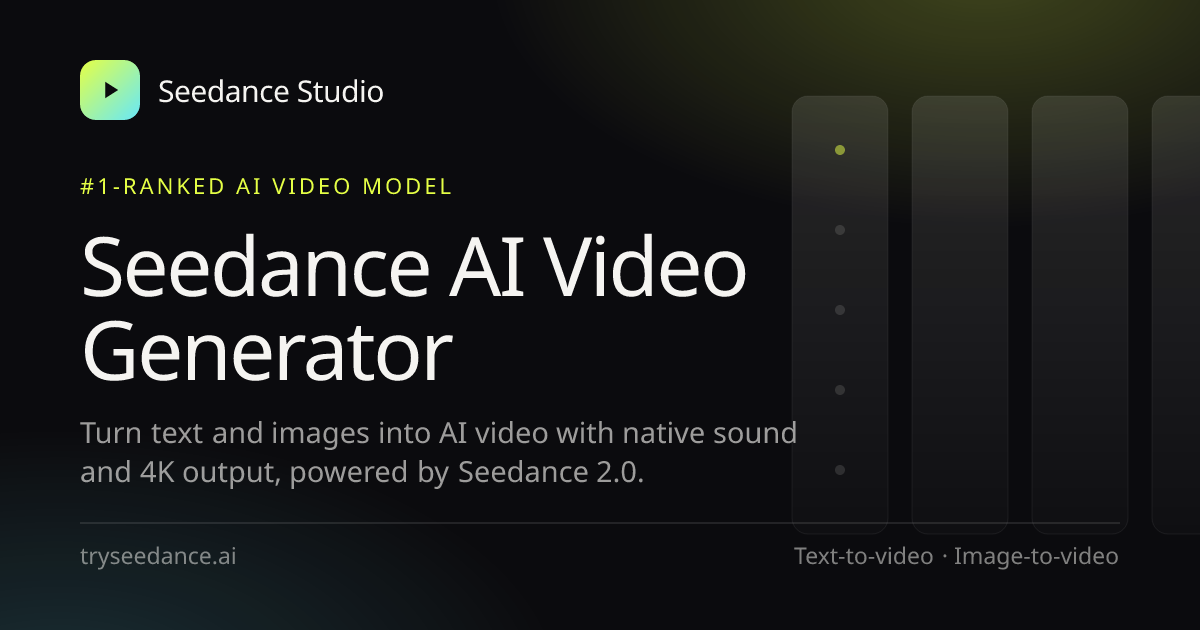 Seedance Studio preview